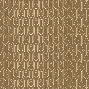 Century Prints Deco Diamonds in Cinnamon