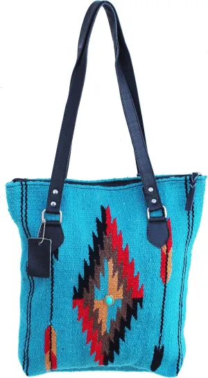 CHALLENGER Women's Western Handwoven Wool Rodeo Cowgirl Handbag Shoulder Purse 103AA05