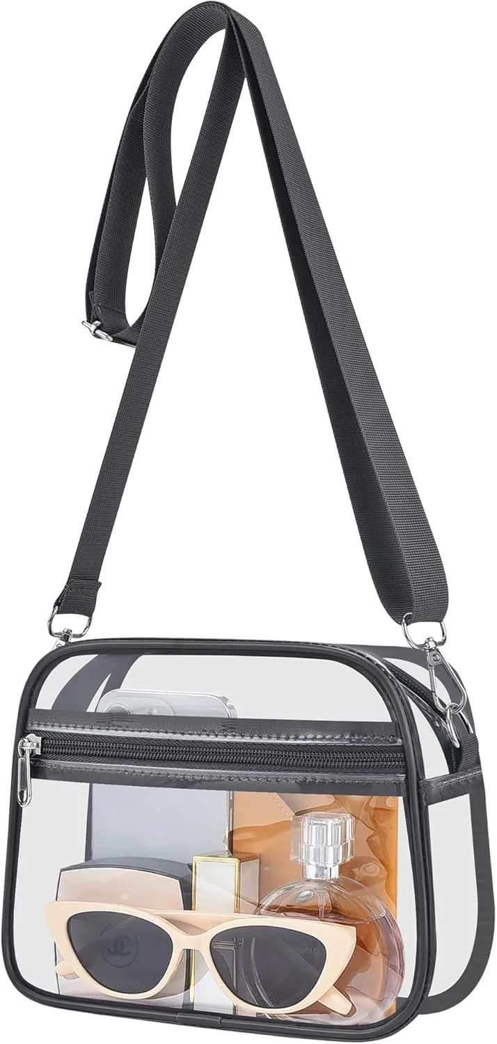 Clear Bag for Stadium Events Mini Small Clear Purse Clear Bag for Stadium Events Concert Sport Work