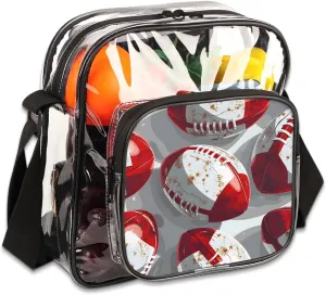 Clear Crossbody Purse Bag Clear Messenger Shoulder Bags See Through Transparent Purse