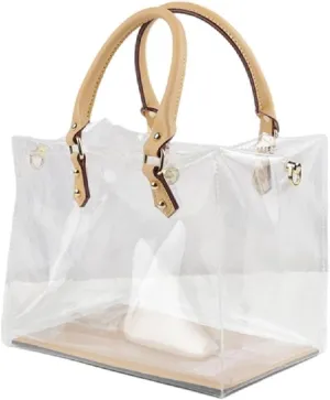 Clear PVC DIY Tote Bag Handbag Making Kit - Complete Craft Accessories Tool Set - Perfect for Handmade Gift Bags - Birthday and Holiday Handbag Accessories - Create Your Own Stylish Handbags