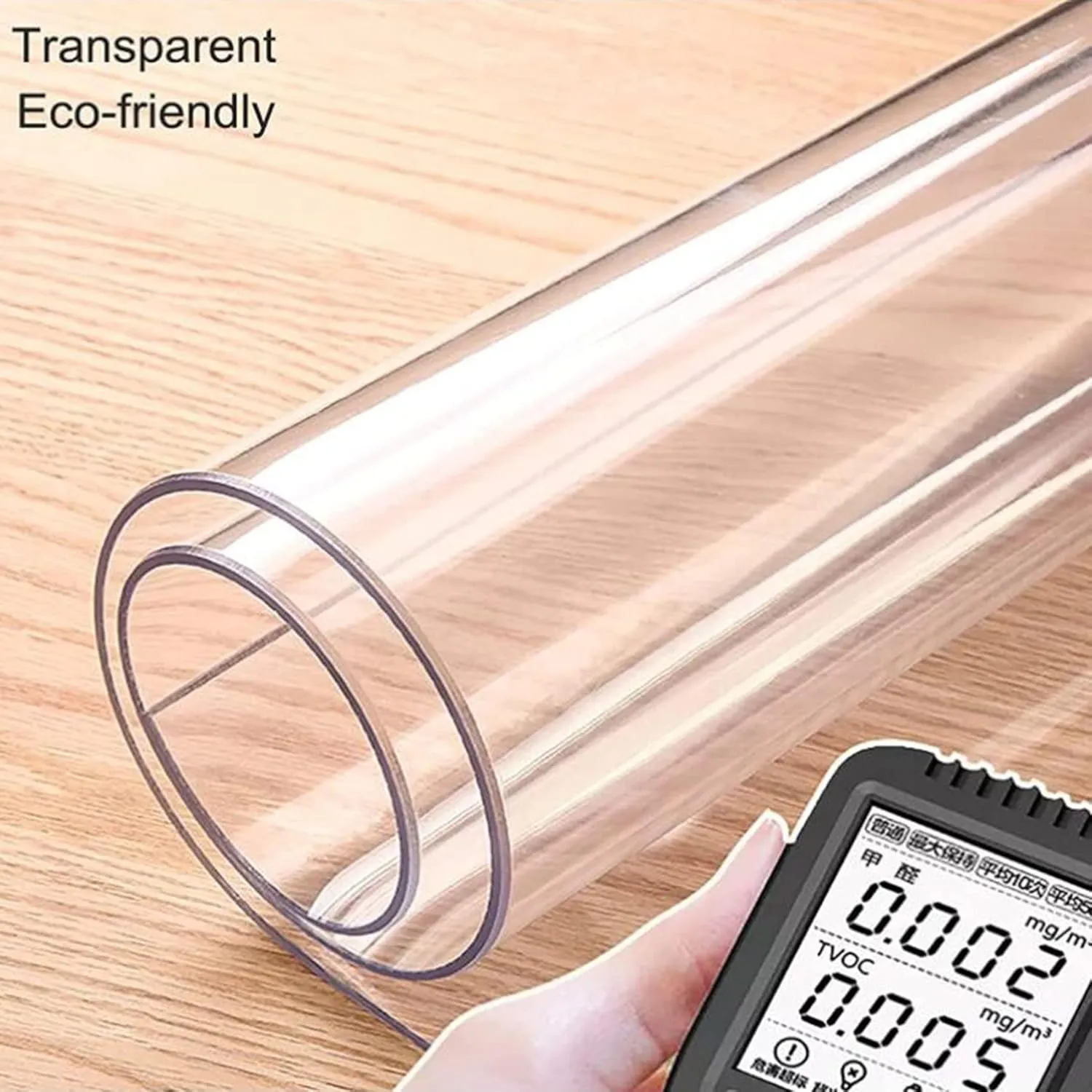 Clear Table Protector 1.5mm Clear Vinyl Runner Rug for Hard Wood/Tile Floor, Extra Long Plastic Hallway Carpet Protector, Door Mats, Indoor Outdoo,70-150cm wide, Easy to Clean(90x200cm(2.95ftx6.5ft))