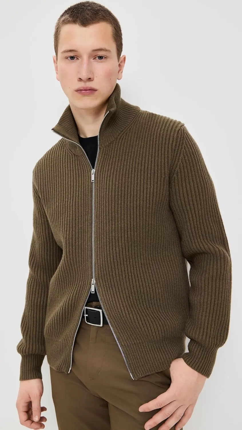 Club Monaco Men's Stitch Full Zip Cardigan