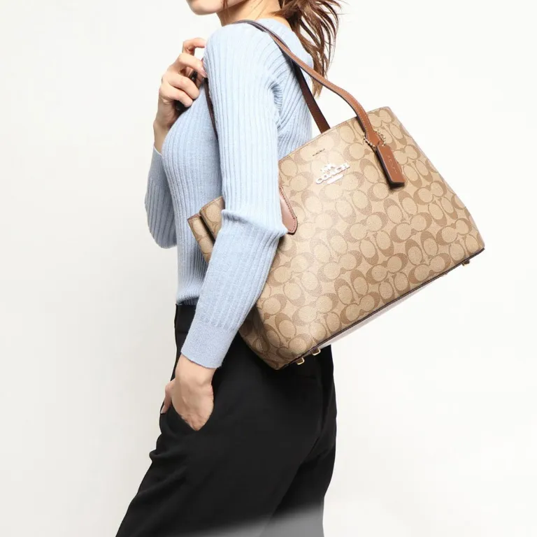 C.O.A.C.H Avenue Carryall Shoulder Bag with Sling for Crossbody Wear In Signature Canvas