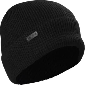 Cole Haan Heritage Rib Cuff Beanie Hat for Men, Warm Knit Wool Beanie with Classic Ribbed Design