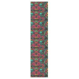 Colored Rose Skull Grip Tape for Skateboards Designs Waterproof Grip Tape Scooters Grip Tape Longboard Anti-Tearing Cruiser Griptape, 44×10 Inch