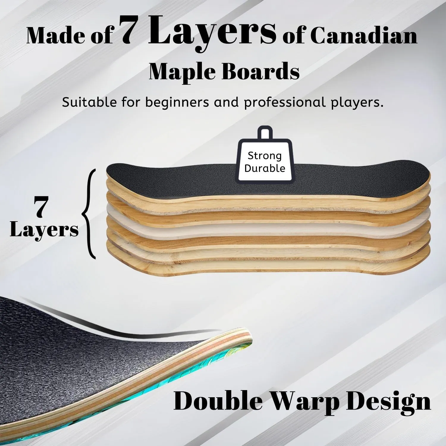 Complete Skateboard with Jellyfish Dance Undersea Stained Glass Ornament Beginner Skateboard 7-Layer Maple Wood Double Kick Concave Skateboards for Kids, Adults, Teens 31" x 8"