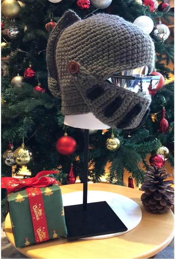 Creative Barbarian Knit Beard Hat Funny Knit Cap Wig Beanie Hats Beard Facemask