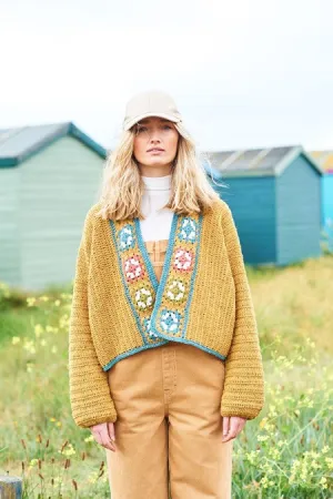 Crocheted Motif cardigans pattern from Stylecraft | 9966