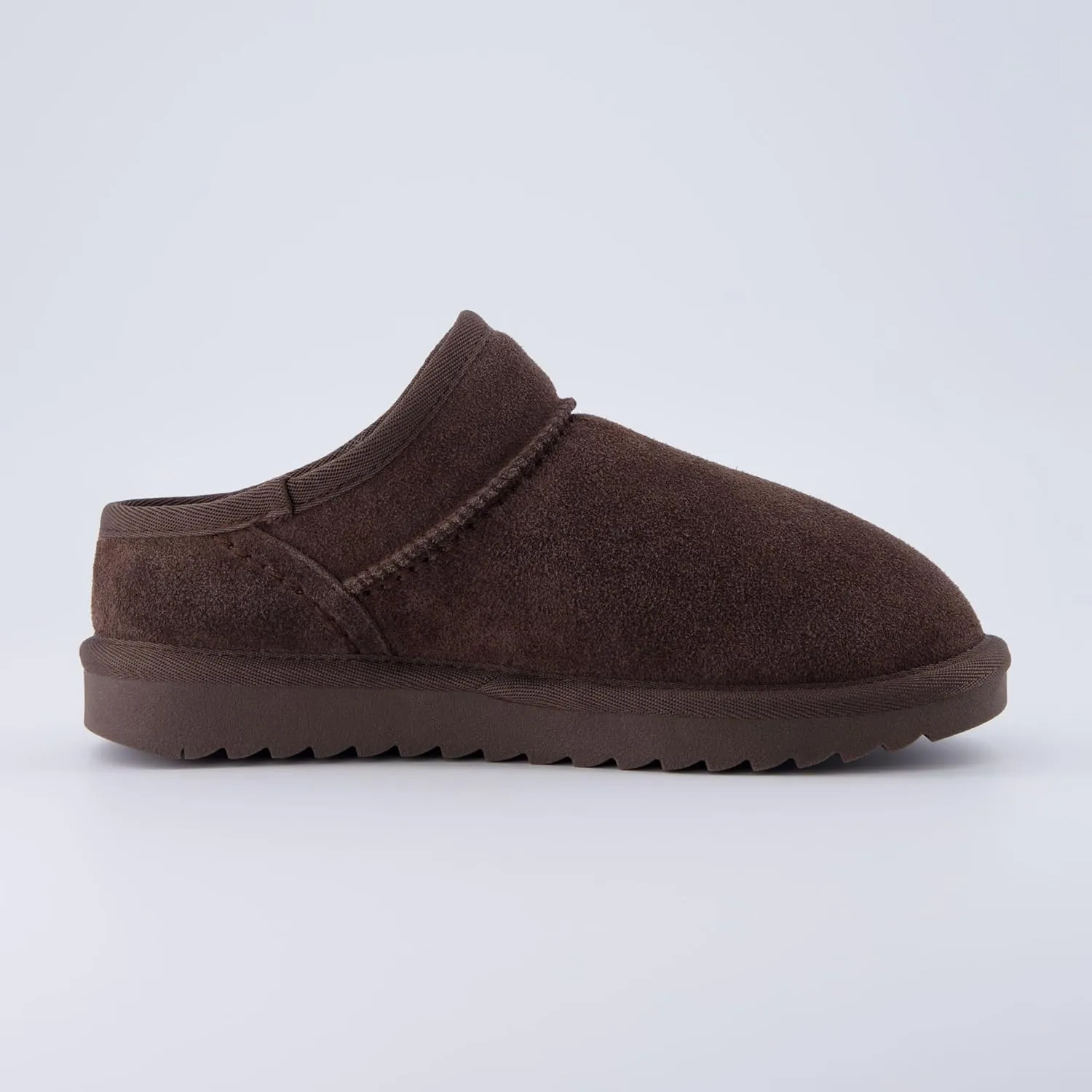 CUSHIONAIRE Women's Hilo 2 Premium Suede Slip-On House Slippers – Clog Slippers for Women, Memory Foam, Faux Shearling, Wide Widths Available