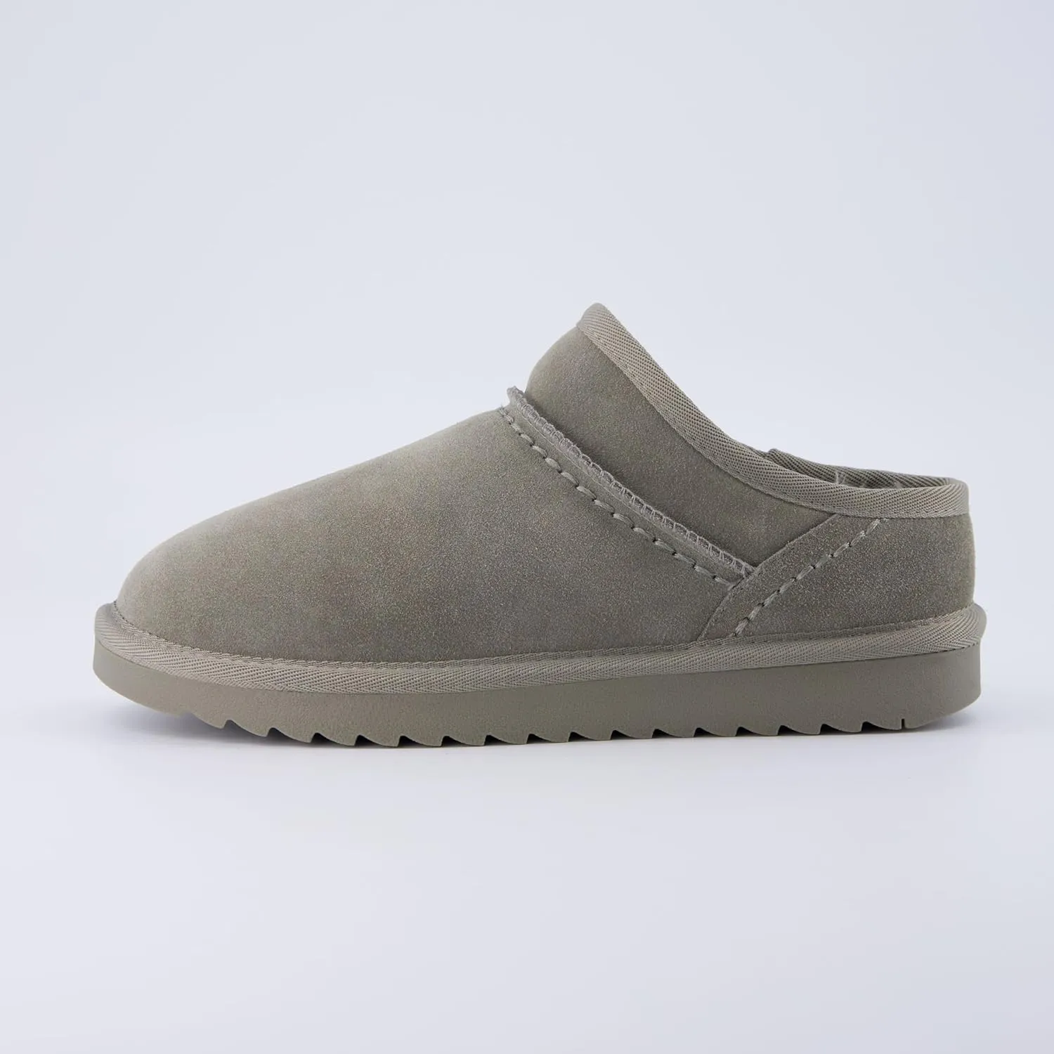 CUSHIONAIRE Women's Hilo 2 Premium Suede Slip-On House Slippers – Clog Slippers for Women, Memory Foam, Faux Shearling, Wide Widths Available