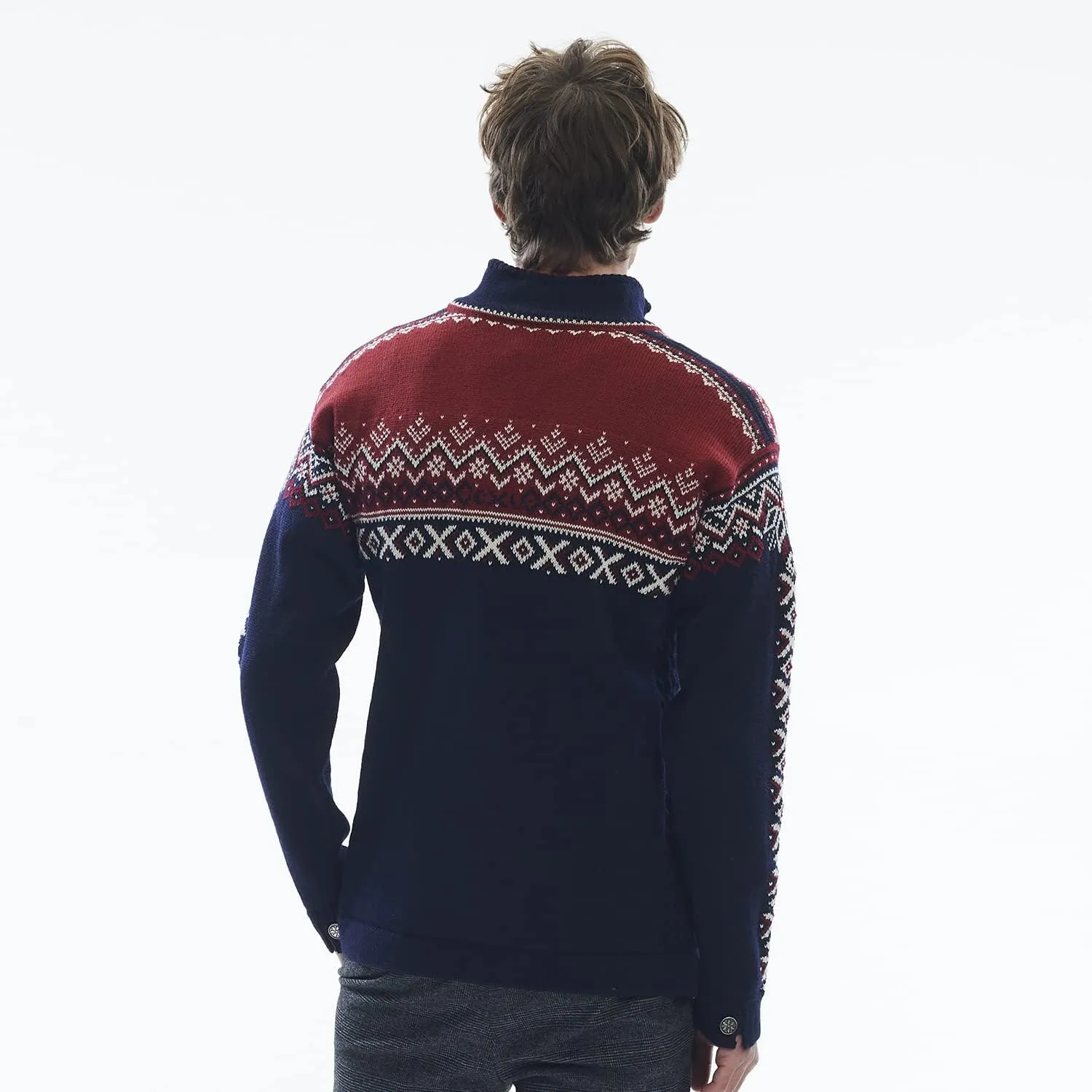Dale of Norway 140th Anniversary Men’s Sweater - 100% Lightweight Wool Ski Sweater - Men’s Sweaters and Pullovers