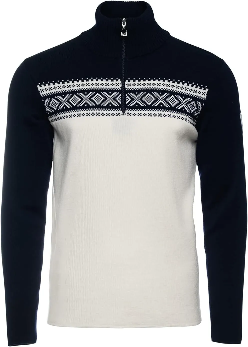Dale of Norway Dalestolen Men’s Sweater - Merino Wool Mock Neck Sweater for Men – Quarter Zip Pullover -High Neck Ski Sweater