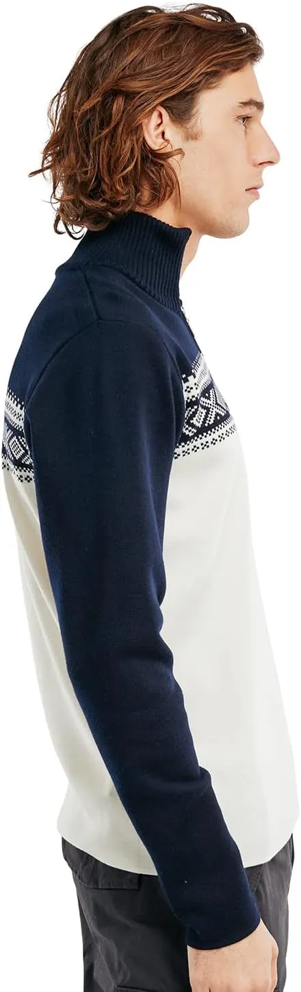 Dale of Norway Dalestolen Men’s Sweater - Merino Wool Mock Neck Sweater for Men – Quarter Zip Pullover -High Neck Ski Sweater
