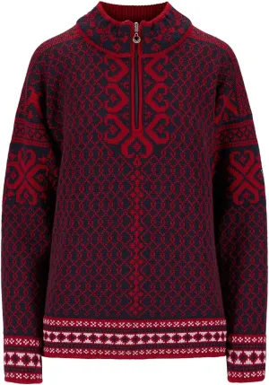 Dale of Norway Leknes Ladies Sweater - Wool Knit Sweater for Women - Relaxed Fit