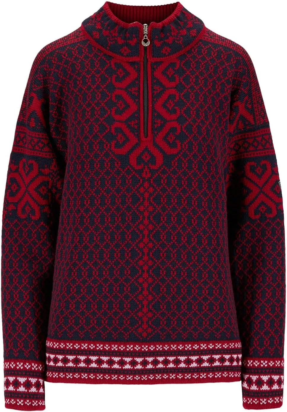 Dale of Norway Leknes Ladies Sweater - Wool Knit Sweater for Women - Relaxed Fit