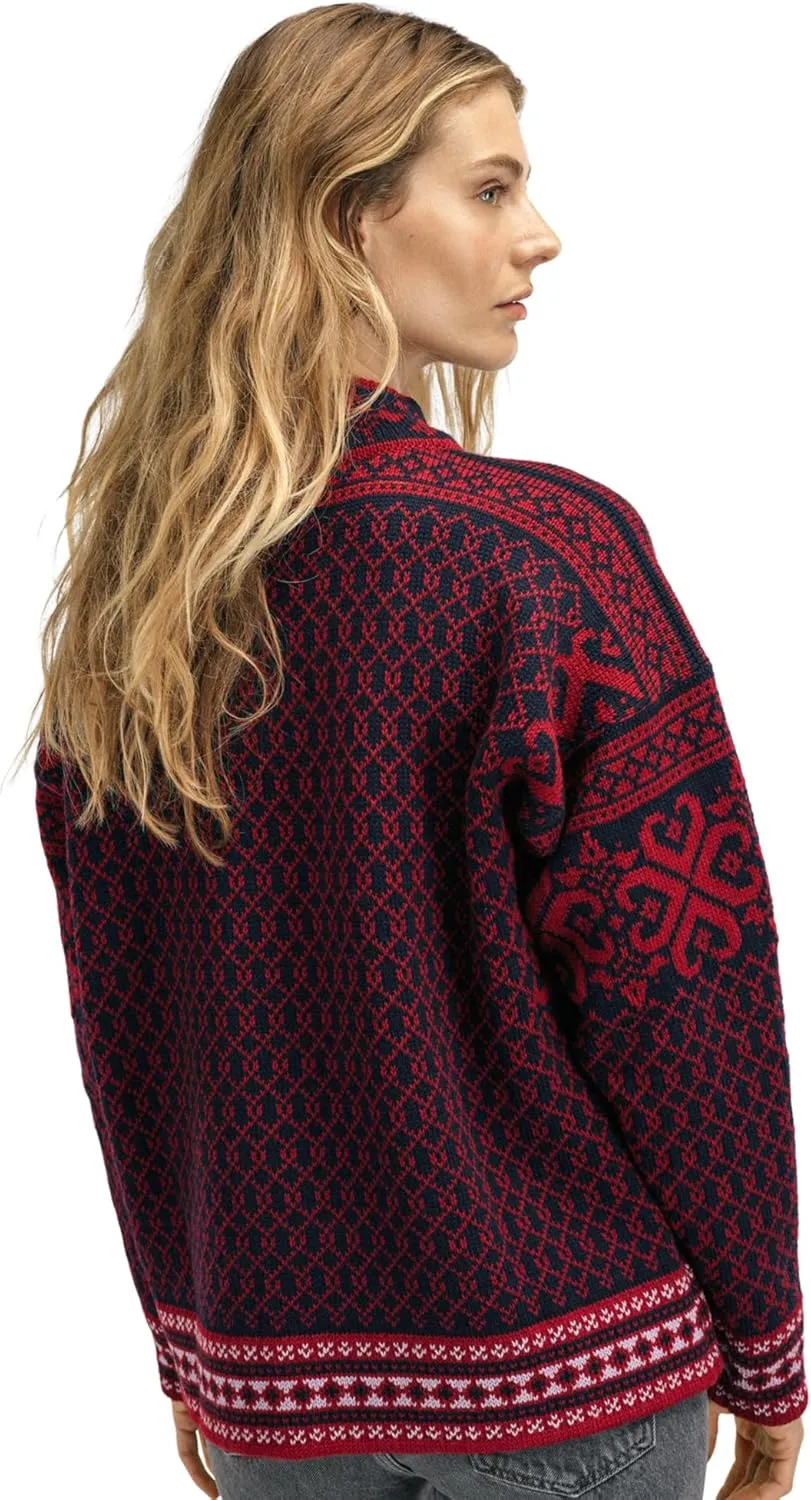 Dale of Norway Leknes Ladies Sweater - Wool Knit Sweater for Women - Relaxed Fit