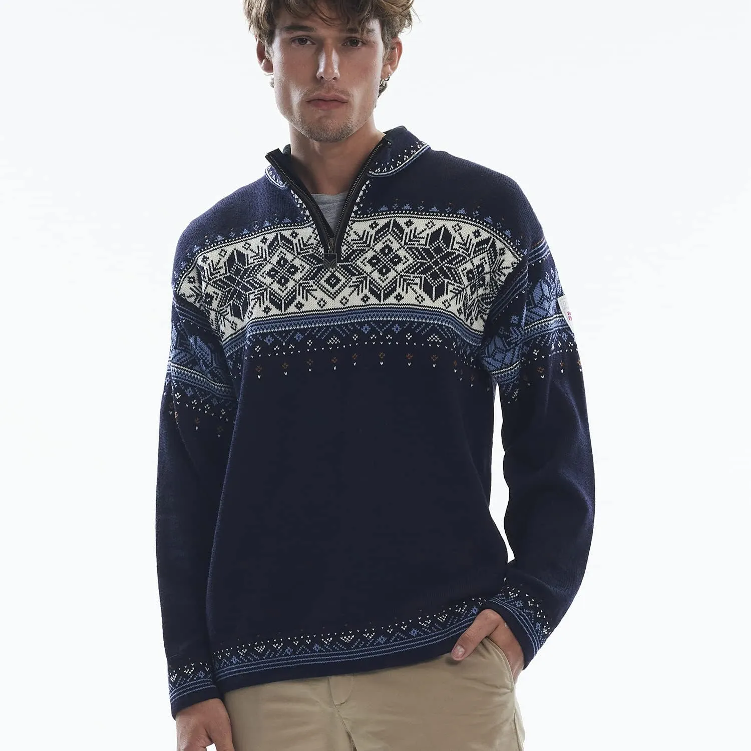 Dale of Norway Men's Long Sleeve Pullover Wool Sweater