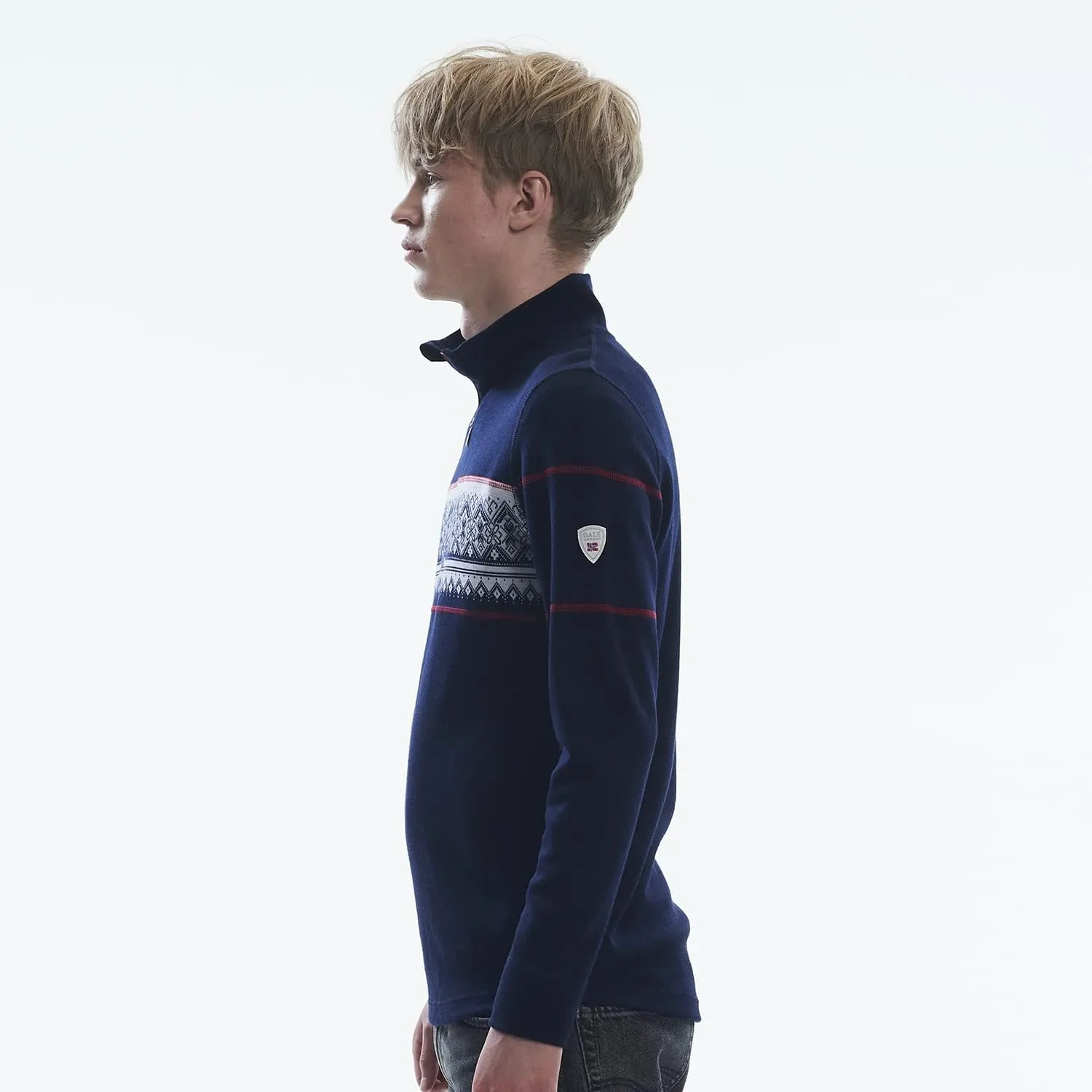 Dale of Norway Moritz Sweater for Men - 100% Merino Wool Knit Sweater - Men’s Pullovers - Men’s Sweater - Quarter Zip Sweater
