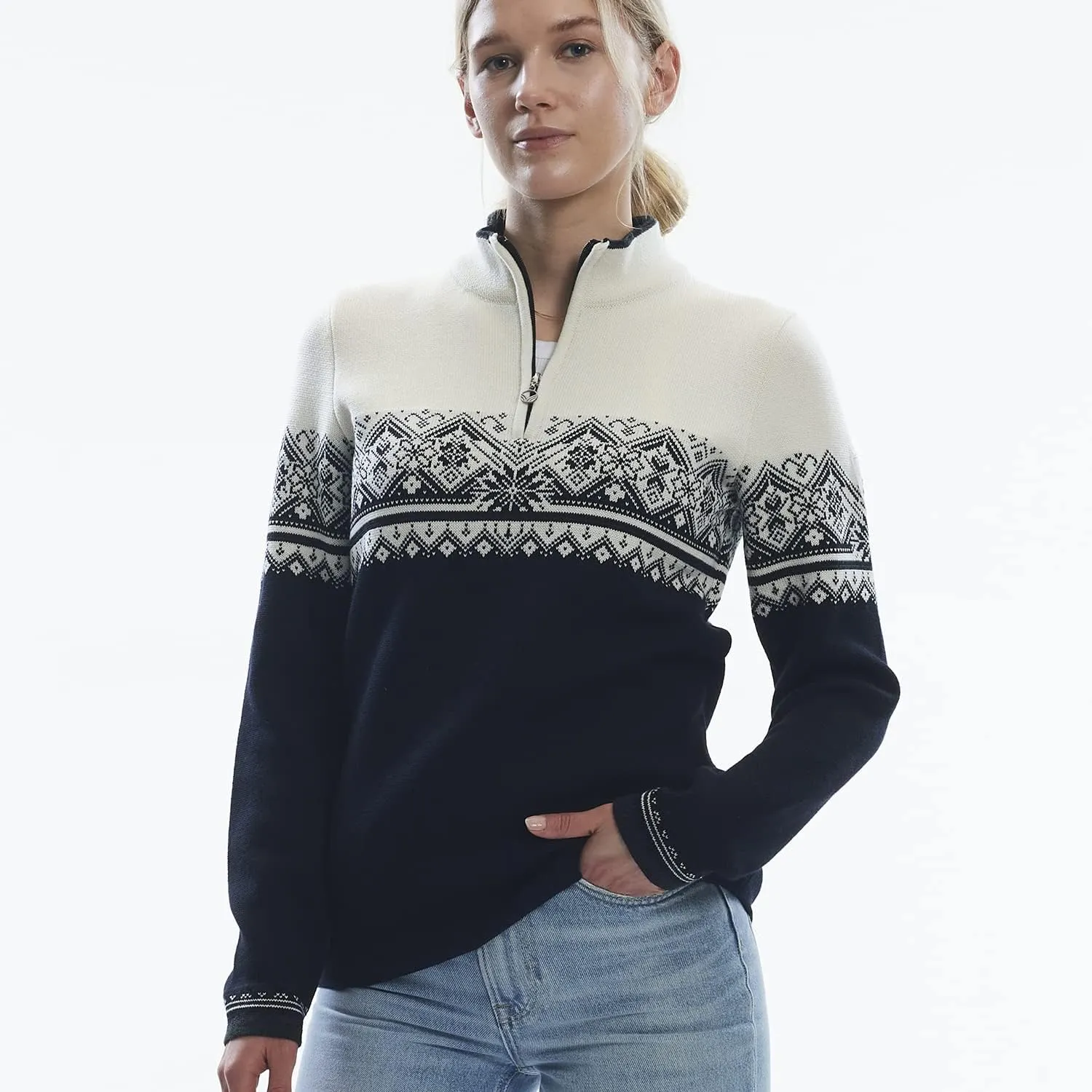 Dale of Norway Moritz Women’s Sweater - 100% Merino Wool Sweater for Women - Women’s Pullover Sweaters - Ladies Sweater