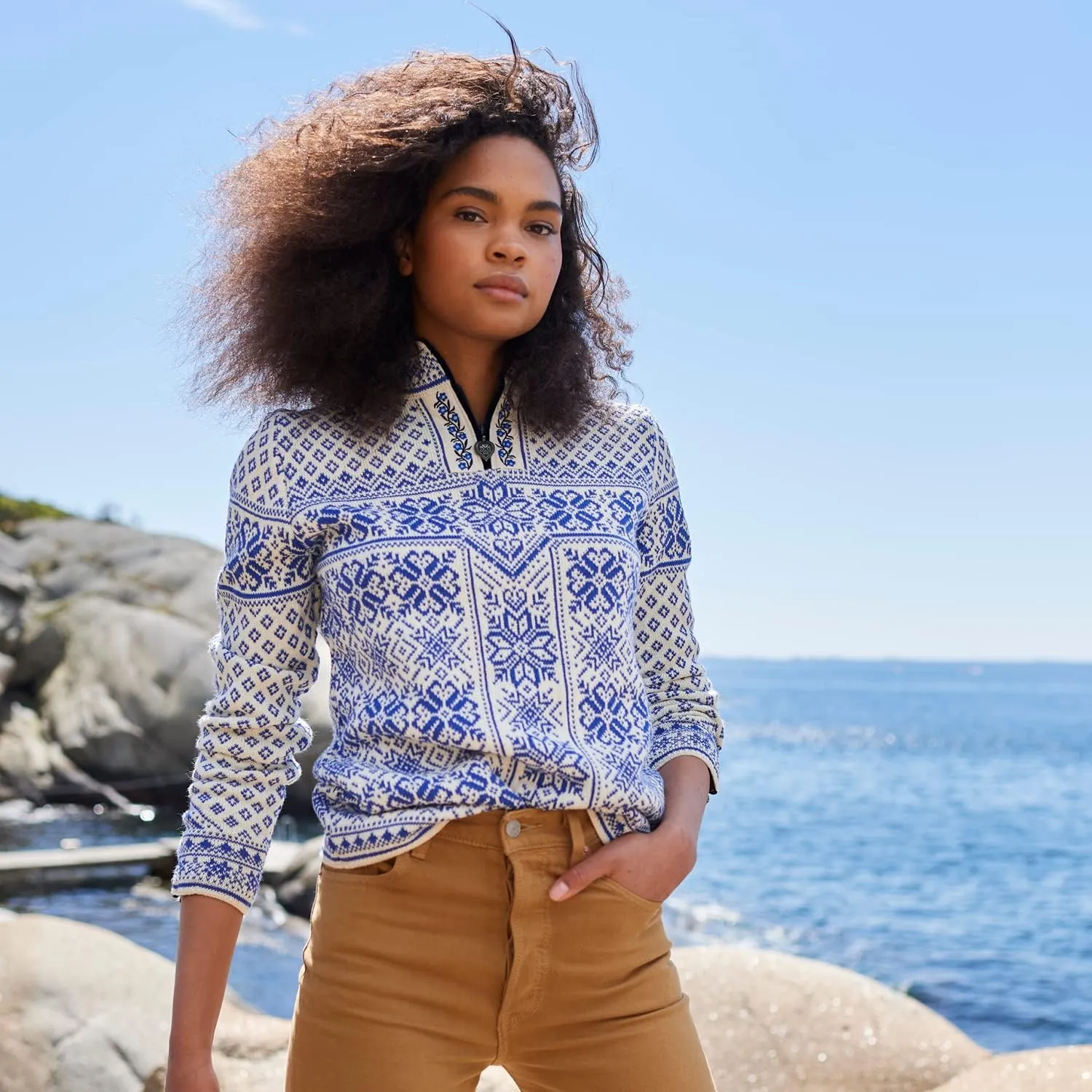 Dale of Norway Peace Pullover - 100% Lightweight Wool Knit Sweater - Pullover Sweaters for Women - Ladies Sweaters