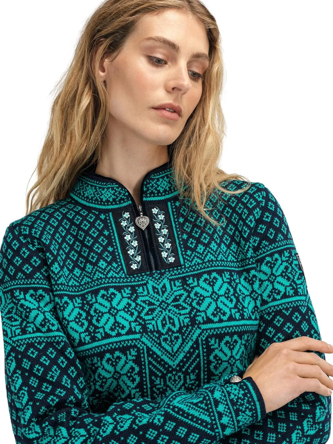 Dale of Norway Peace Pullover - 100% Lightweight Wool Knit Sweater - Pullover Sweaters for Women - Ladies Sweaters