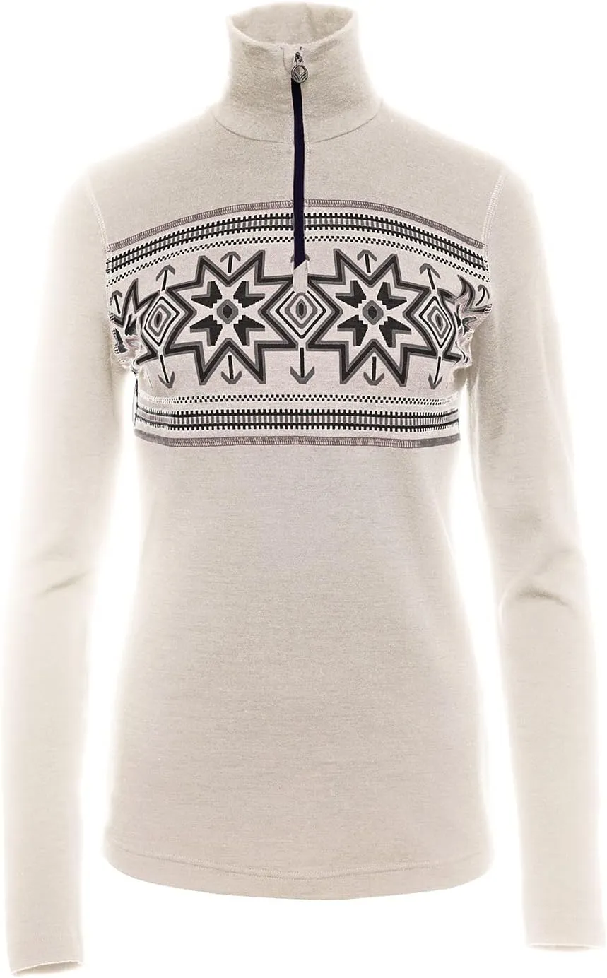 Dale of Norway Tindefjell Women’s Sweater - Women’s Merino Wool Sweater - Slim Fit Quarter-Zip Wool Ski Sweaters for Women