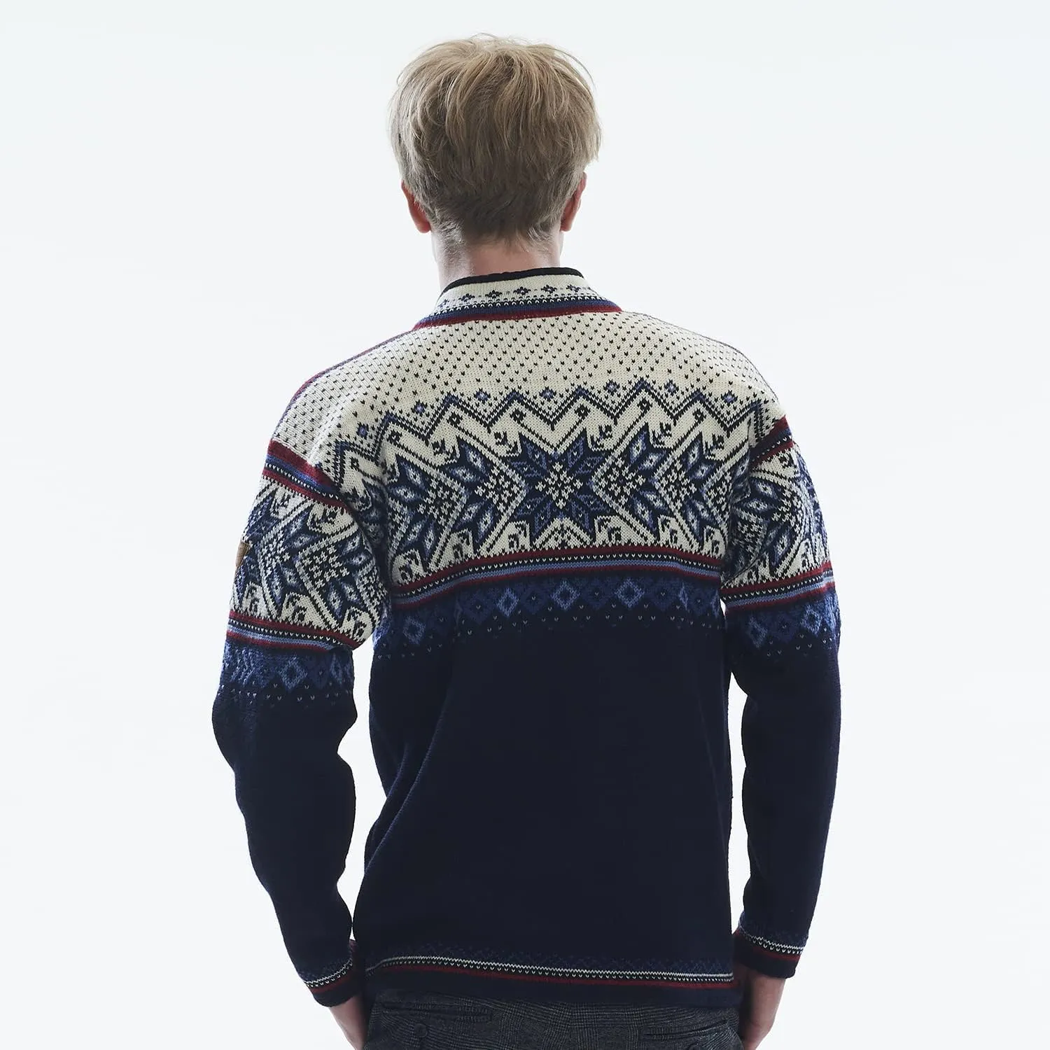 Dale of Norway Vail Sweater - 100% Lightweight Wool Sweater - Mens Sweaters - Unisex Ski Sweater - Quarter Zip Pullover Men