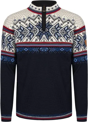 Dale of Norway Vail Sweater - 100% Lightweight Wool Sweater - Mens Sweaters - Unisex Ski Sweater - Quarter Zip Pullover Men