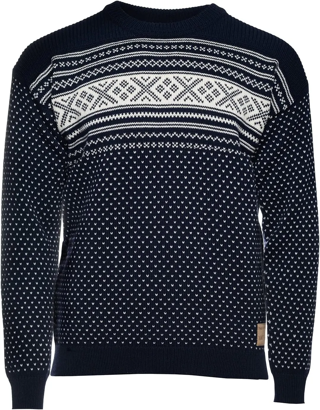 Dale of Norway Valloy Men’s Sweater - 100% Wool Sweaters - Loose Fit Pullover Sweaters for Men - Men’s Crew Neck Sweater