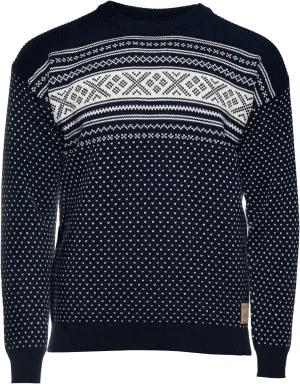 Dale of Norway Valloy Men’s Sweater - 100% Wool Sweaters - Loose Fit Pullover Sweaters for Men - Men’s Crew Neck Sweater
