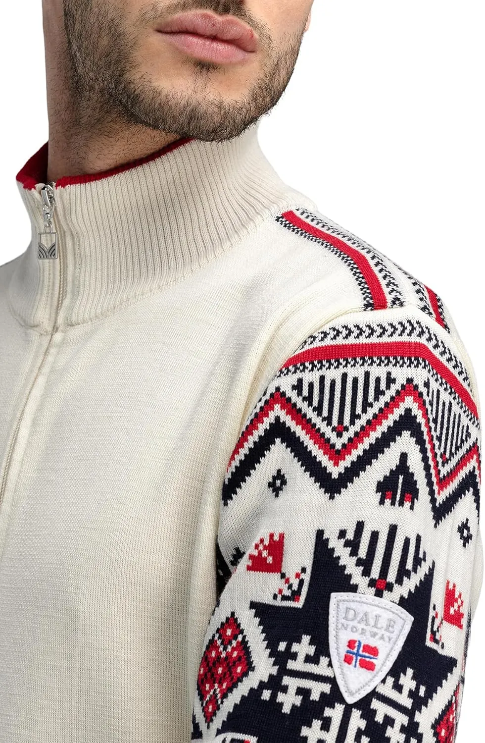 Dale of Norway Varberg Men’s Jacket - Merino Wool Cardigan Sweaters for Men