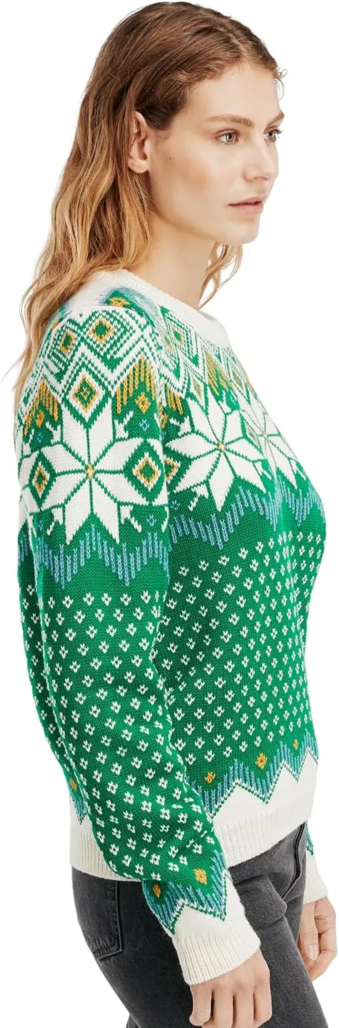 Dale of Norway Vilja Women's Sweater - 100% Lightweight Wool Sweater - Women's Crewneck Sweater - Women's Pullover Sweaters