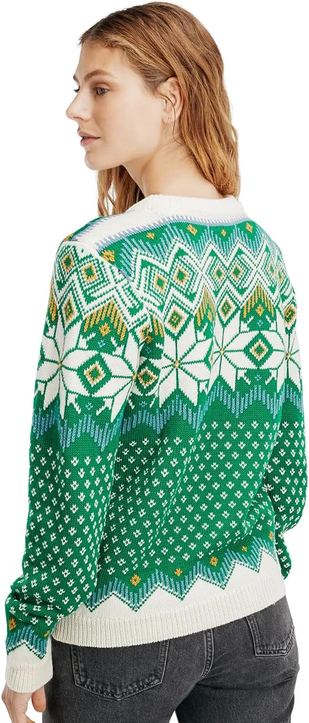 Dale of Norway Vilja Women's Sweater - 100% Lightweight Wool Sweater - Women's Crewneck Sweater - Women's Pullover Sweaters