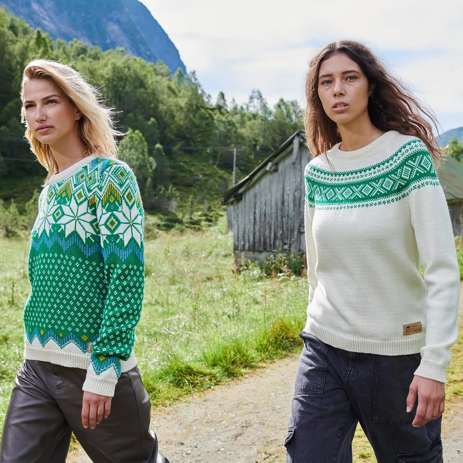 Dale of Norway Vilja Women's Sweater - 100% Lightweight Wool Sweater - Women's Crewneck Sweater - Women's Pullover Sweaters
