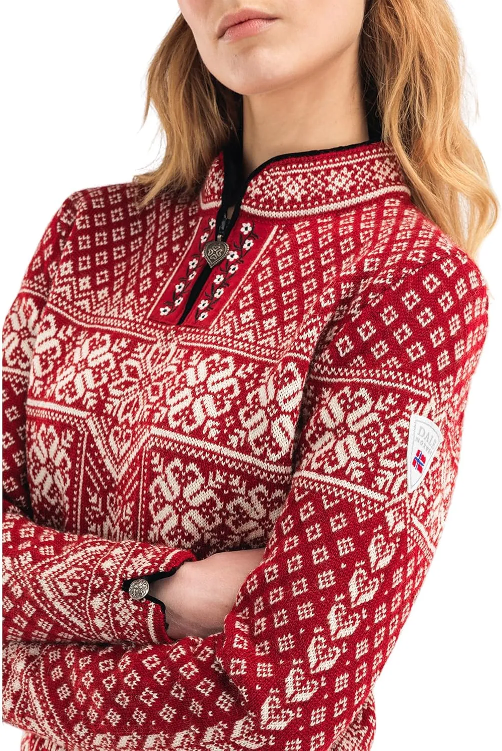 Dale of Norway Women's Long Sleeve Pullover Wool Sweater