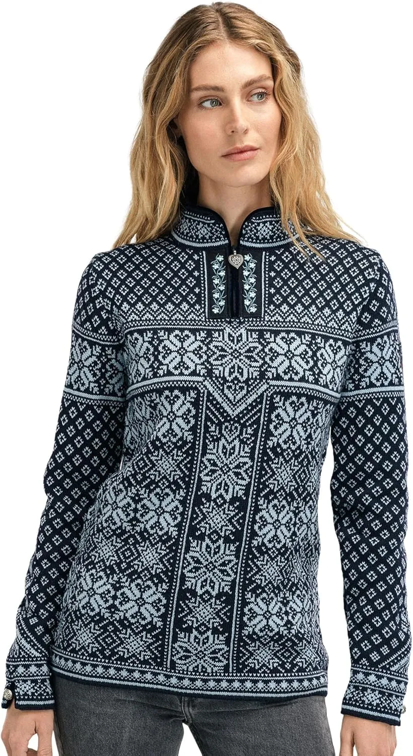 Dale of Norway Women's Long Sleeve Pullover Wool Sweater