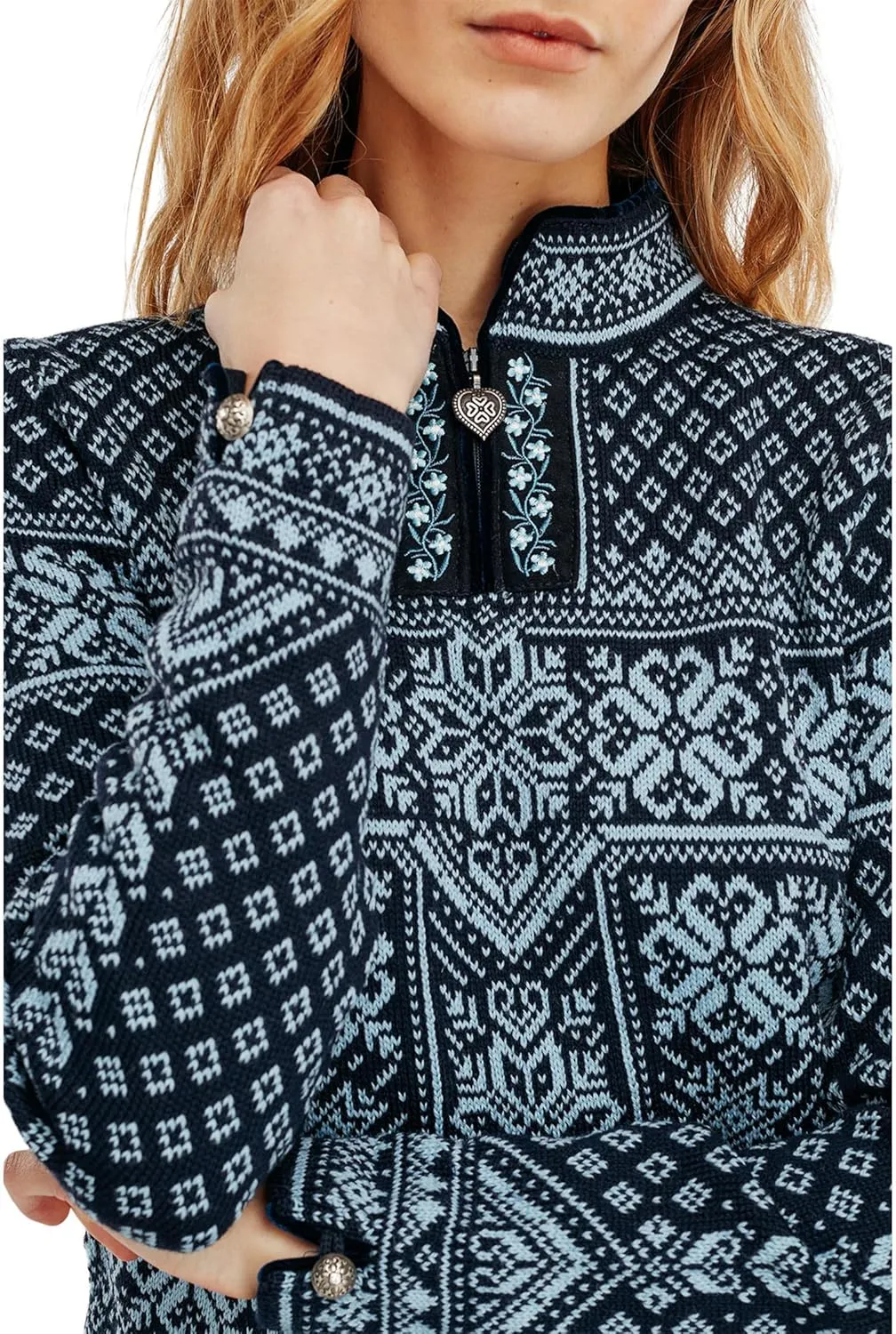 Dale of Norway Women's Long Sleeve Pullover Wool Sweater