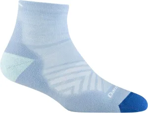 Darn Tough Women's Run Quarter Ultra-Lightweight with Cushion Running Sock (Style 1048) - Sky, Small