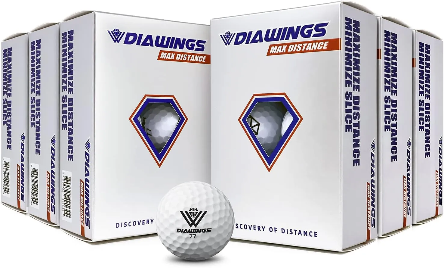 Diawings Golf Balls for Women, Seniors & Kids – Easy Control & Straight Flight | Soft Feel, Maximum Visibility & Increased Distance for Slow Swing Speeds | USGA & R&A Certified | 12 Balls