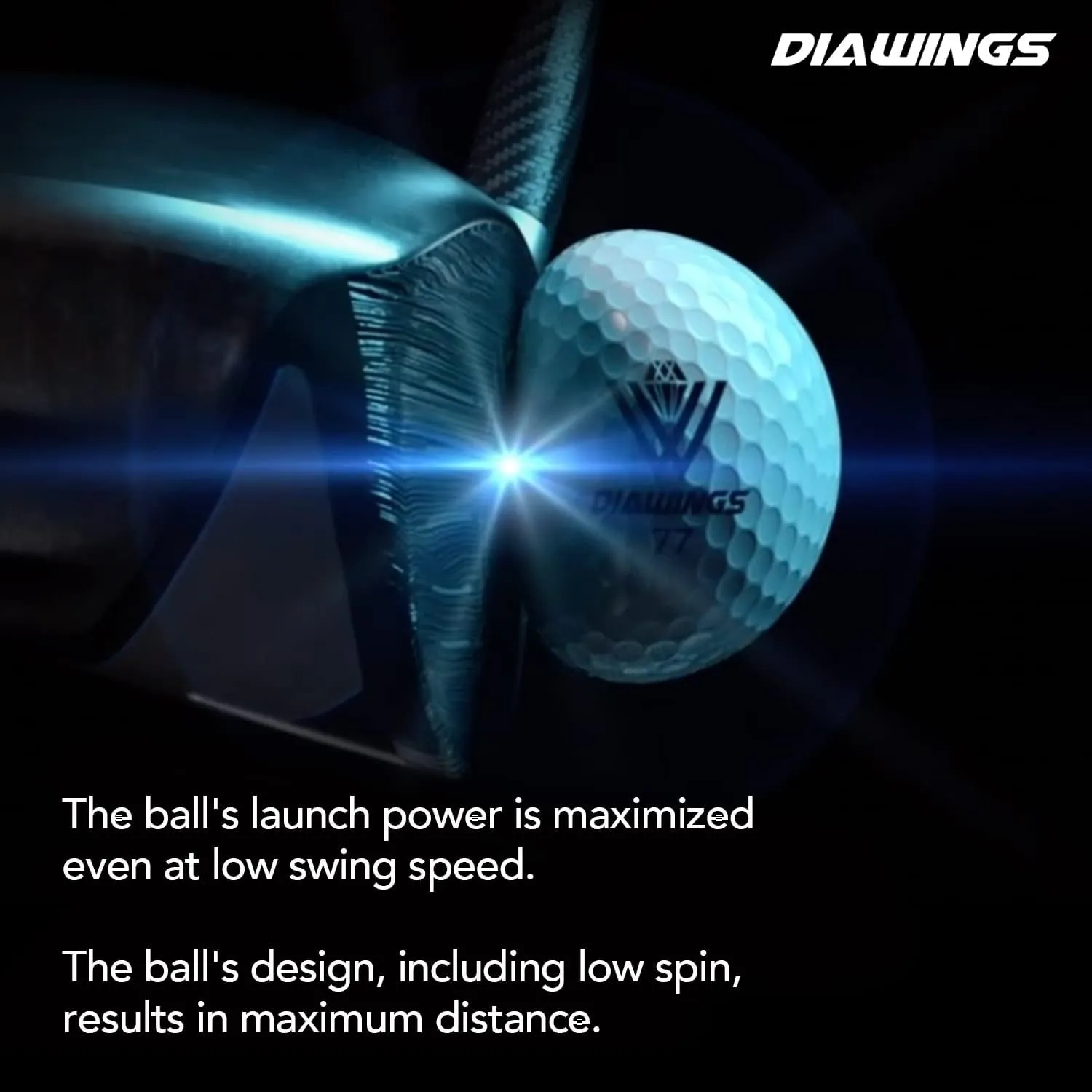 Diawings Golf Balls for Women, Seniors & Kids – Easy Control & Straight Flight | Soft Feel, Maximum Visibility & Increased Distance for Slow Swing Speeds | USGA & R&A Certified | 12 Balls