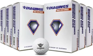 Diawings Golf Balls for Women, Seniors & Kids – Easy Control & Straight Flight | Soft Feel, Maximum Visibility & Increased Distance for Slow Swing Speeds | USGA & R&A Certified | 12 Balls