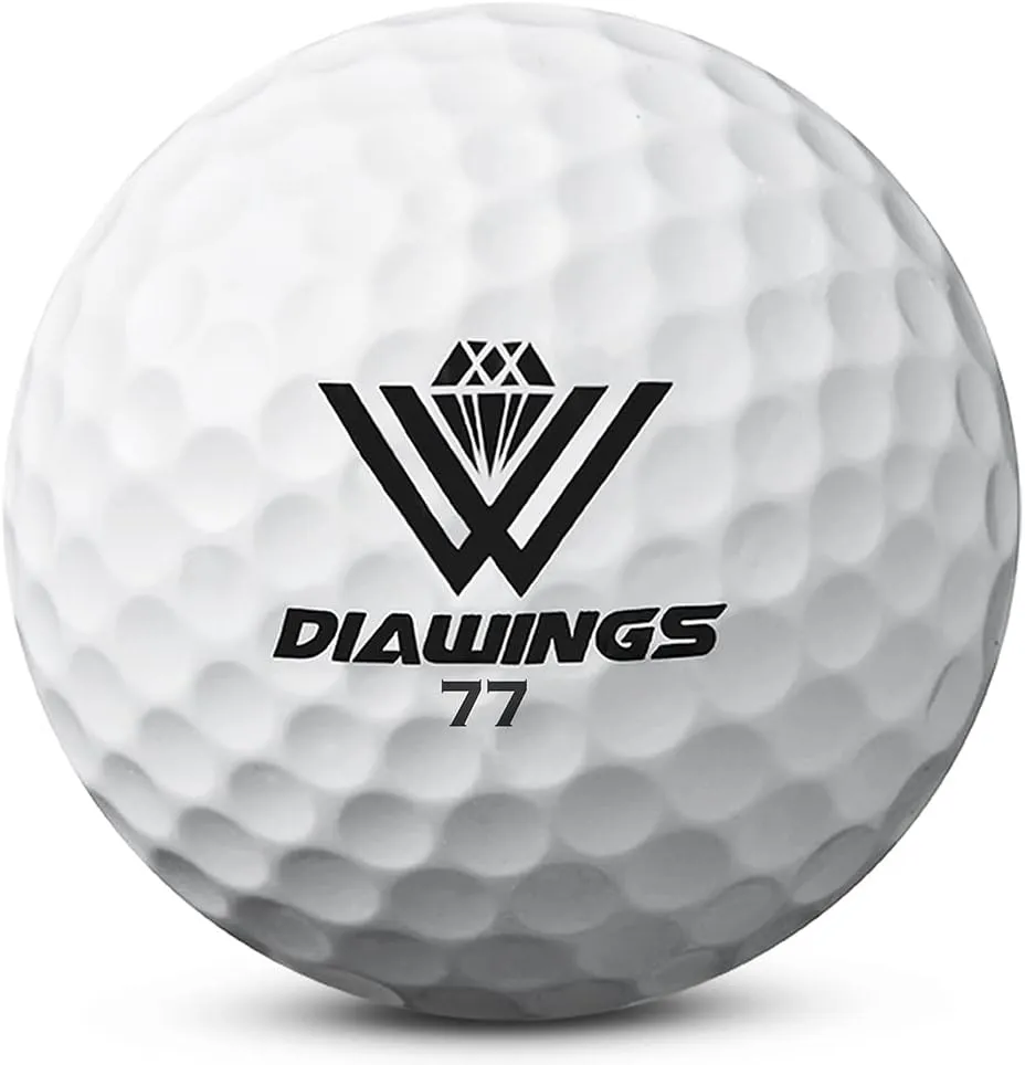 Diawings Golf Balls for Women, Seniors & Kids – Easy Control & Straight Flight | Soft Feel, Maximum Visibility & Increased Distance for Slow Swing Speeds | USGA & R&A Certified | 12 Balls