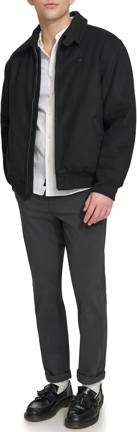 Dockers Men's Wool Blend Harrington Bomber