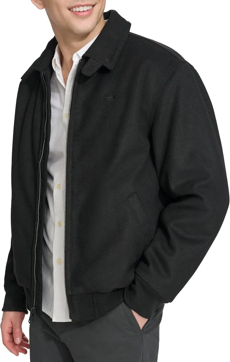 Dockers Men's Wool Blend Harrington Bomber