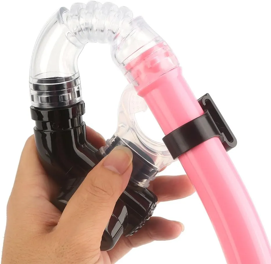 Dry Snorkel, 3 Colors Silicone Mouthpiece Dry Top Front Swimmer Snorkel Swimming Training Equipment Full Dry Air Breathing Tube