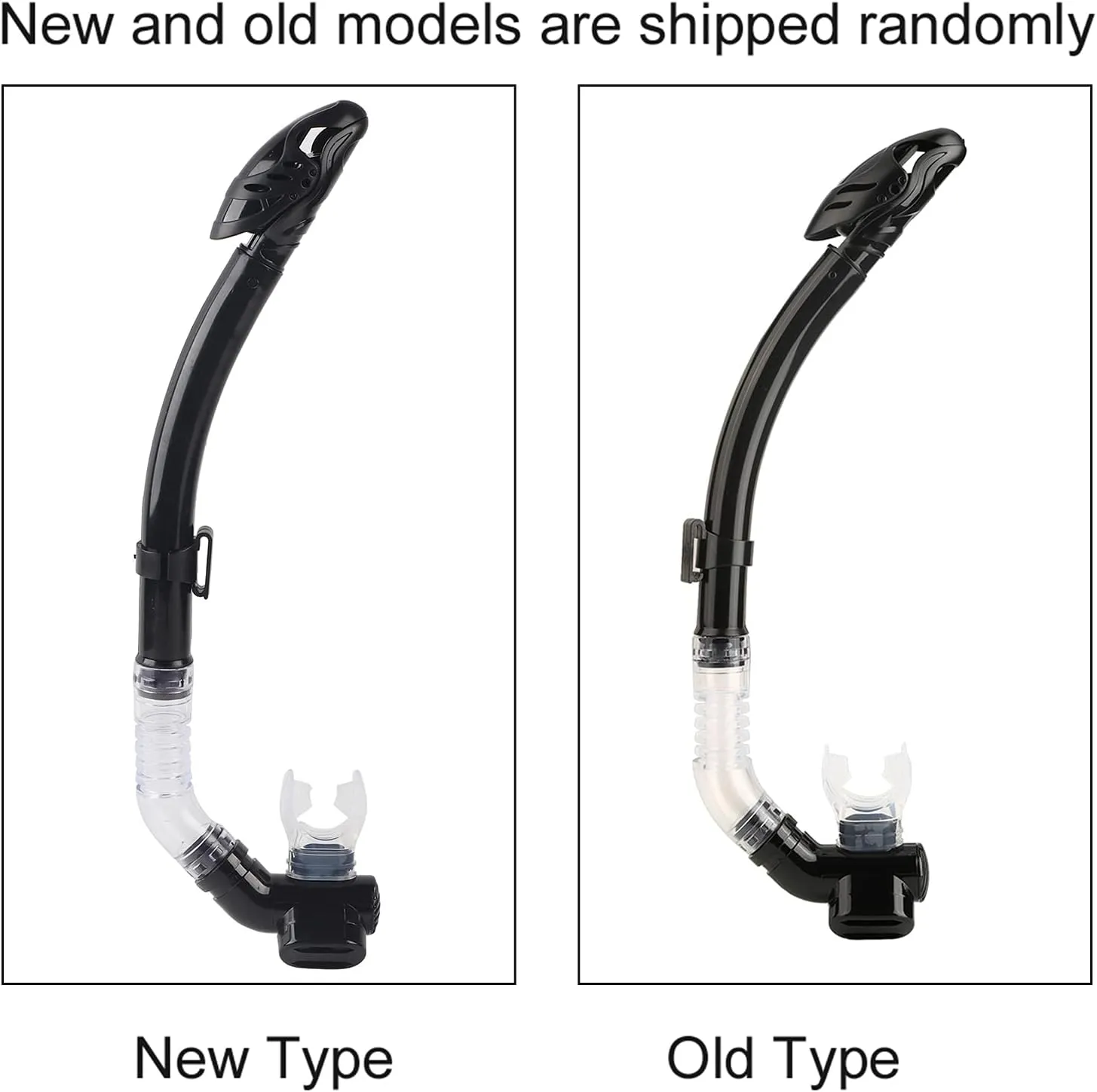 Dry Snorkel, 3 Colors Silicone Mouthpiece Dry Top Front Swimmer Snorkel Swimming Training Equipment Full Dry Air Breathing Tube