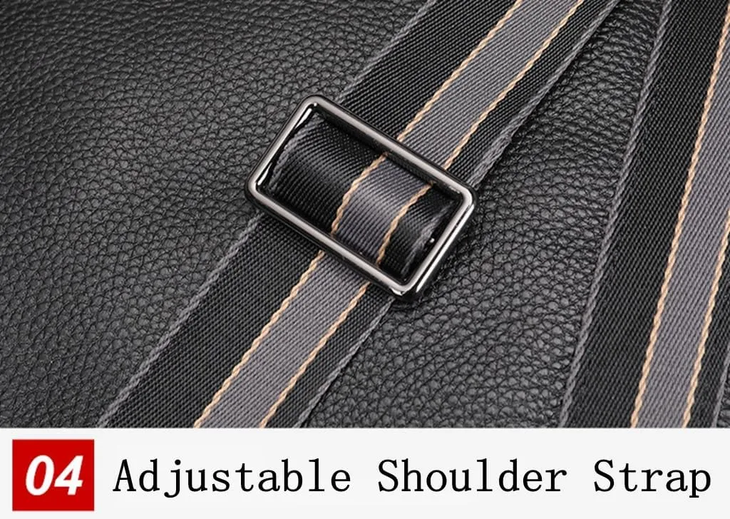 Duffle Bag for Men Genuine Leather Travel Duffel Bag Overnight Weekender Bag for Traveling Crocodile Black