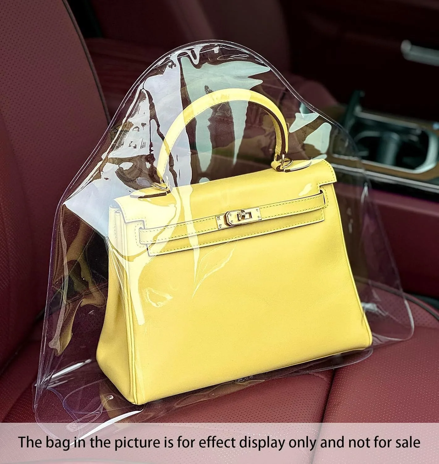 Dust Bags Compatible with Kelly miniⅡ, Clear Dust Cover Bag for Luxury Handbags Purses Handbag, Dustproof Storage Bag with Sticky Dots & Air Hole (miniKEⅡ,20CM)