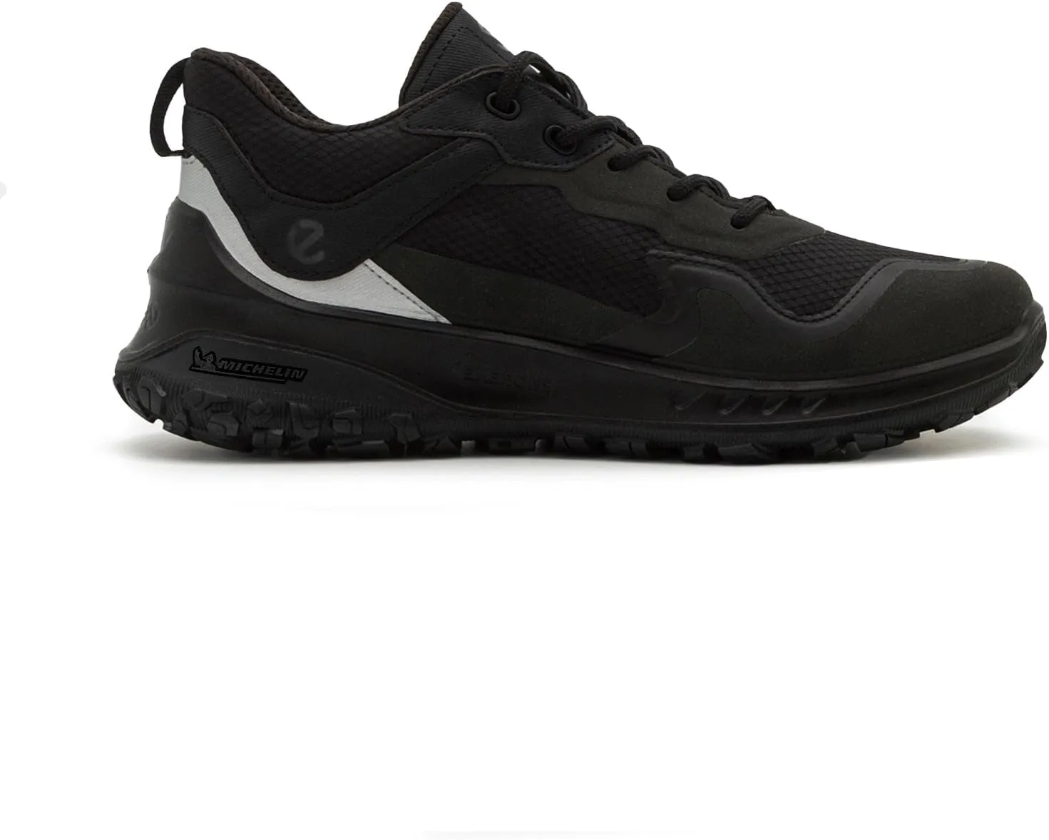 ECCO Womens ULT-TRN Synthetic Textile Black Black Silver Metallic Trainers 10-10.5 US
